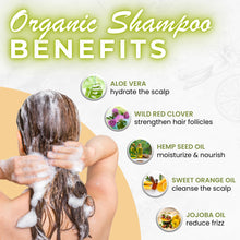 Load image into Gallery viewer, Organic Botanical Eco-Shampoo & Conditioner Value Pack - Chemical-Free, Nourishing Gentle Care for All Hair Types, 16oz