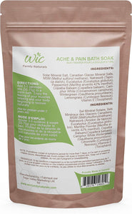 Ache & Pain Bath Soak, 10 Treatments Per Bag - Muscle & Joint Pain Relief Mineral Bath Salts w/Essential Oils & MSM (Variety 3 pack)