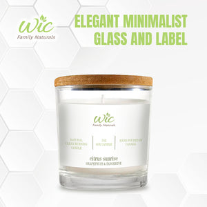 Citrus Sunrise Soy Candle With Essential Oils