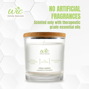 Citrus Sunrise Soy Candle With Essential Oils