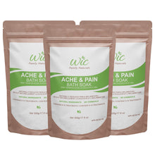 Load image into Gallery viewer, Ache &amp; Pain Bath Soak - Natural Bath Salts For Sore Muscles &amp; Joint Pain Relief | 10 Treatments Per Bag
