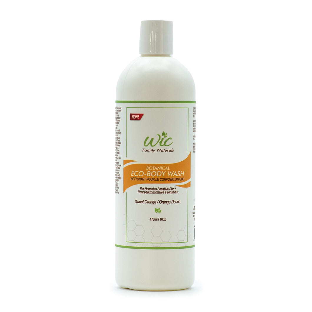 Organic Body Wash For Normal To Sensitive Skin, All Natural Body Wash Made Organic For Men, Women & Kids, 16oz