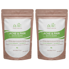 Load image into Gallery viewer, Ache &amp; Pain Bath Soak - Natural Bath Salts For Sore Muscles &amp; Joint Pain Relief | 10 Treatments Per Bag
