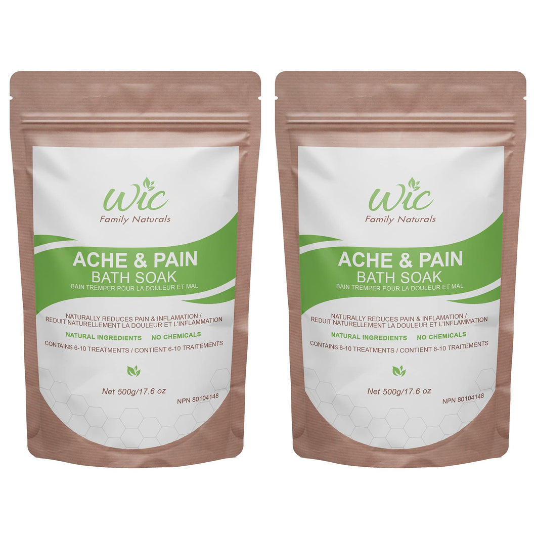 Ache & Pain Bath Soak - Natural Bath Salts For Sore Muscles & Joint Pain Relief | 10 Treatments Per Bag