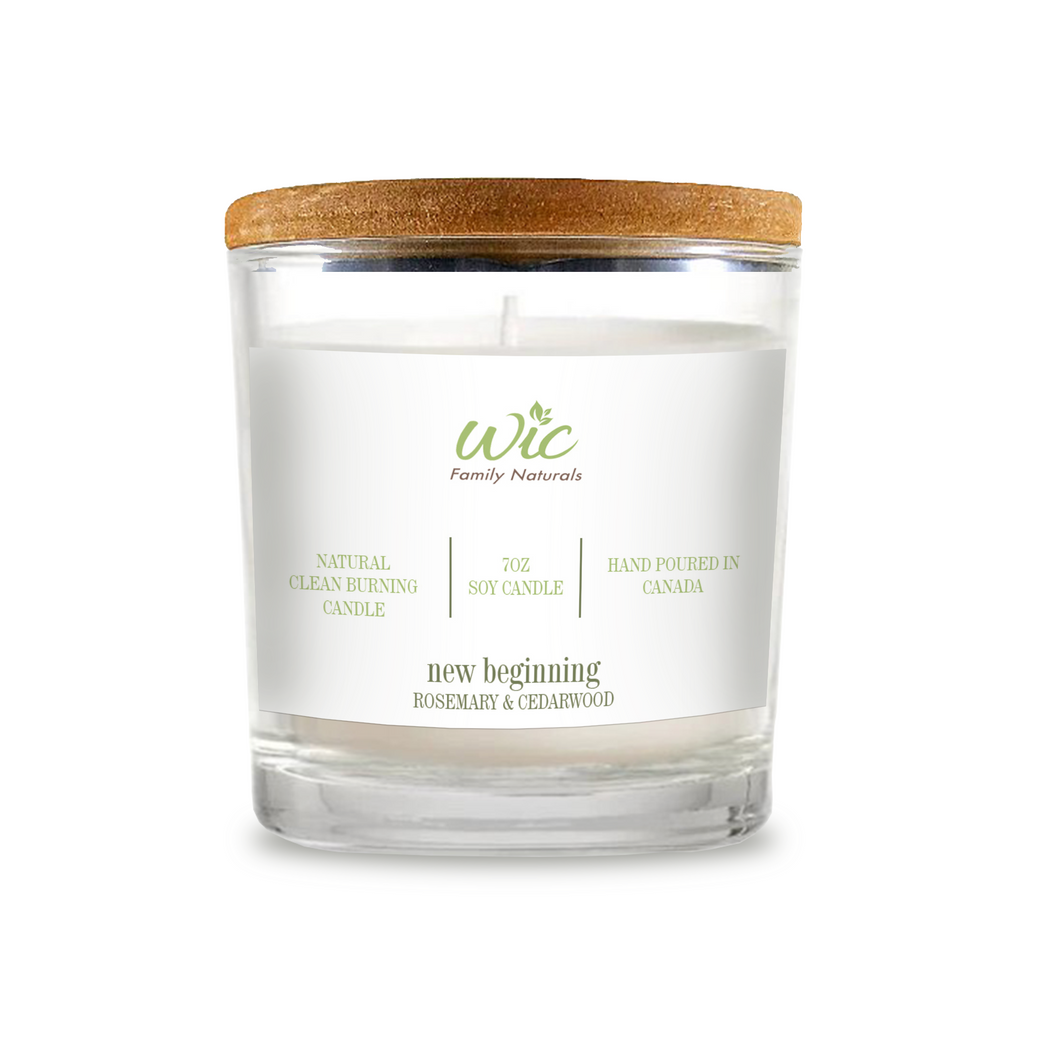 New Beginning Soy Candle With Essential Oils