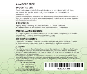 Ache & Pain Cool Stick - Maximum Strength Natural Relief for Arthritis, Muscle & Joint Pain - 57g